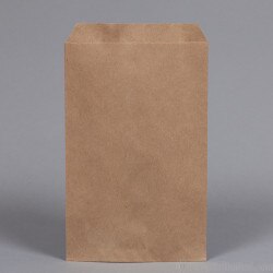 Flat Merchandise Bags. Natural Kraf